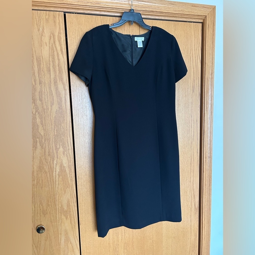 16 TALL Classic Elegant Black Shift Dress